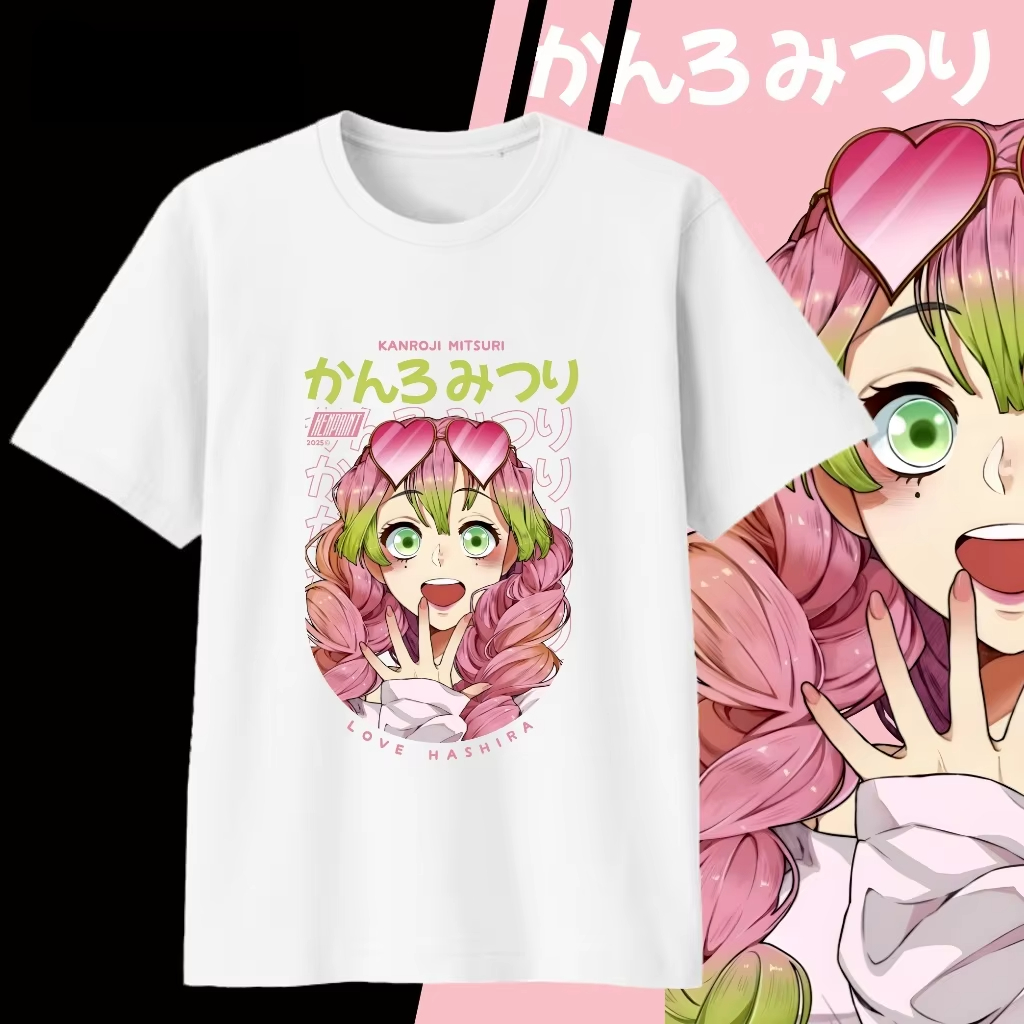 Anime Merchandise Demon Slayer - Demon Slayer Kanroji Mitsuri Cotton T-shirt