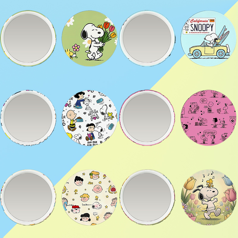 New Snoopys Badge Mirror Woman - Anime Merchandise Women recension och pris