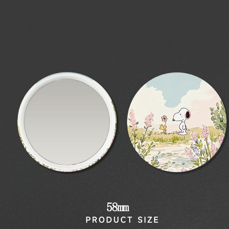 New Snoopys Badge Mirror Woman - Anime Merchandise Women recension och pris