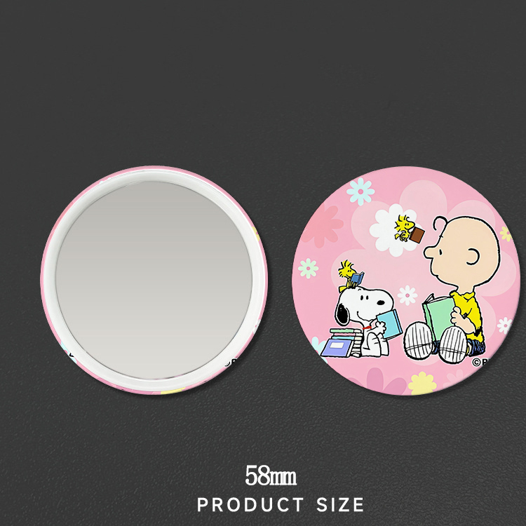 New Snoopys Badge Mirror Woman - Anime Merchandise Women recension och pris