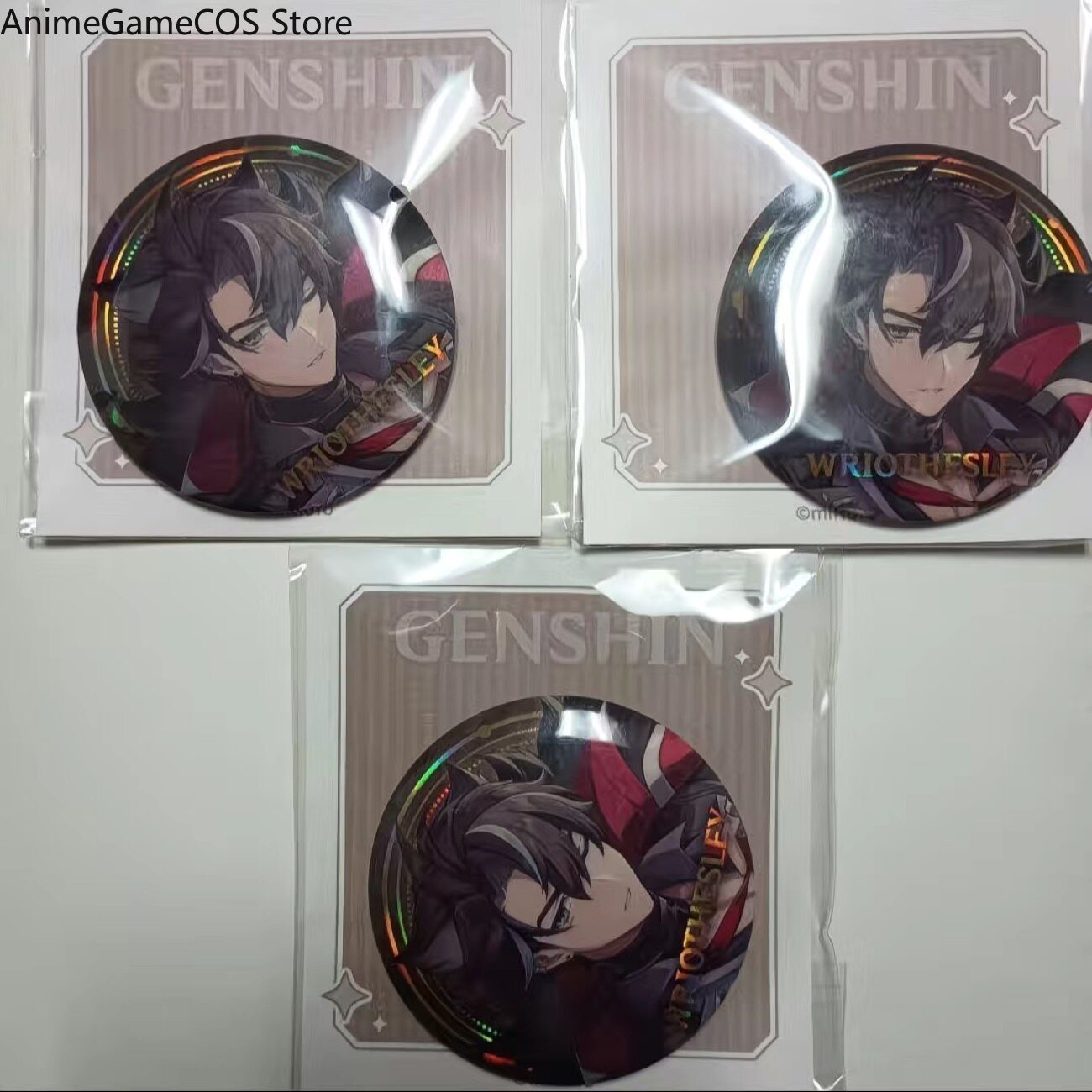 Anime Genshin Impact Wriothesl - Pin Button Badge recension och pris