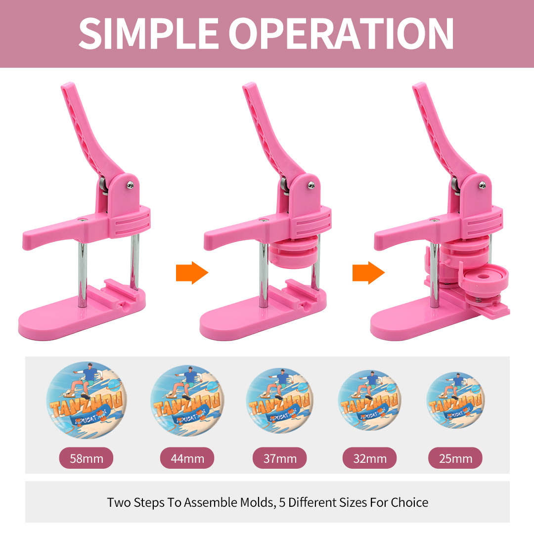 Metal Plastic Sublimation Pin  - Pin Button Badge recension och pris