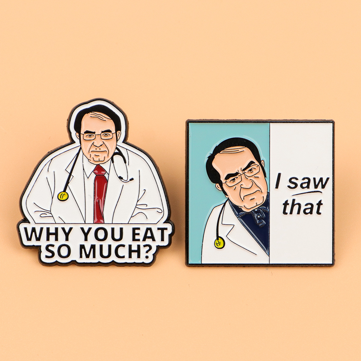 Medical Doctor Character Brooc - Pin Button Badge recension och pris