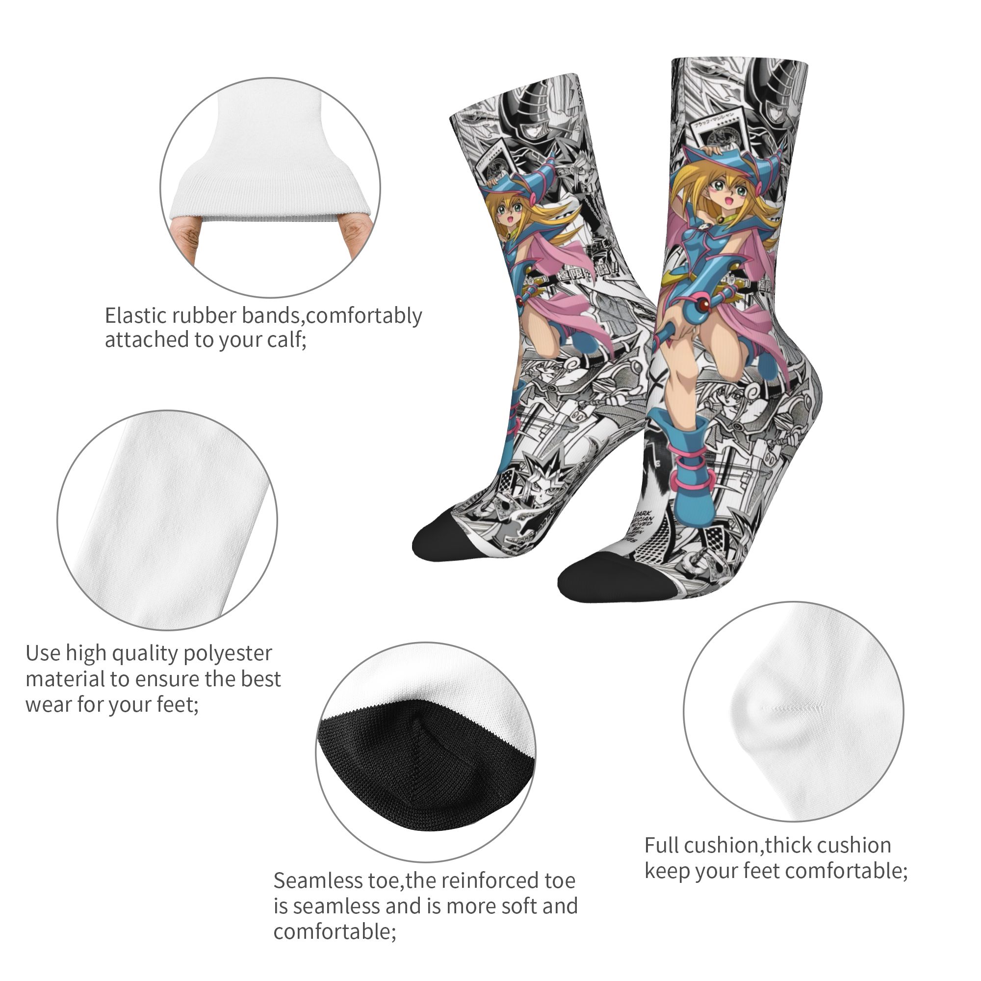 Men Women Yu-Gi-Oh Anime Socks - Anime Merch Ideas recension och pris
