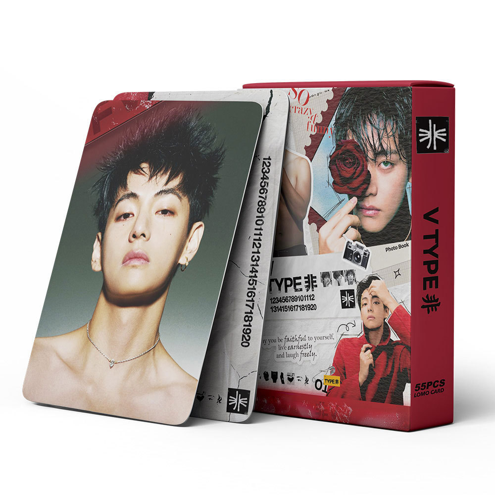 55PCS KPOP idol VTYPE Photo ca - Anime Merch Ideas recension och pris